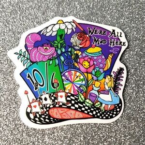 10/$10 ALICE IN WONDERLAND waterproof Sticker